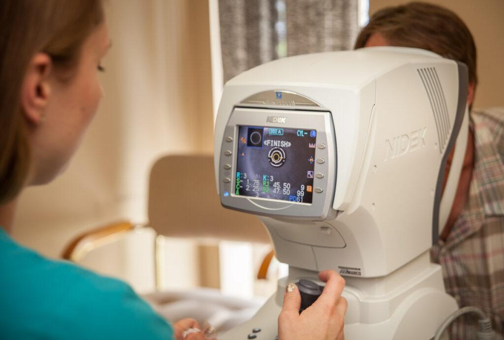 Eye care exam machinery